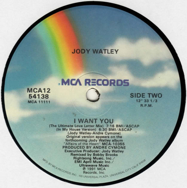 Jody Watley : I Want You (12", Single)