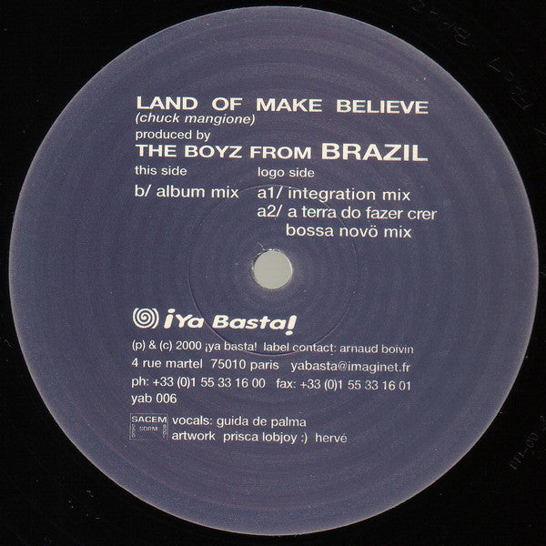 The Boyz From Brazil : Land Of Make Believe (12")