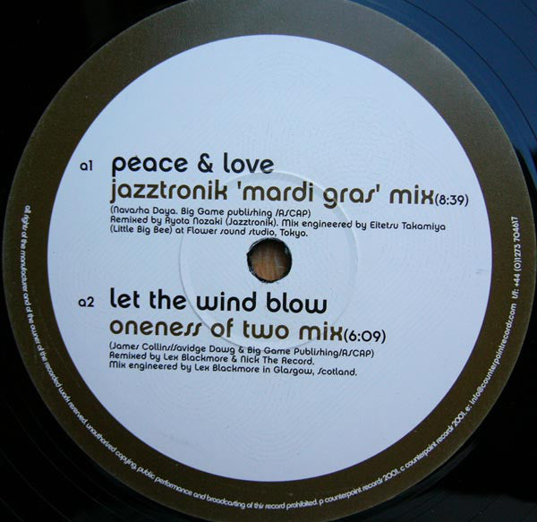 Fertile Ground : Peace & Love / Let The Wind Blow (Remixes) (12")