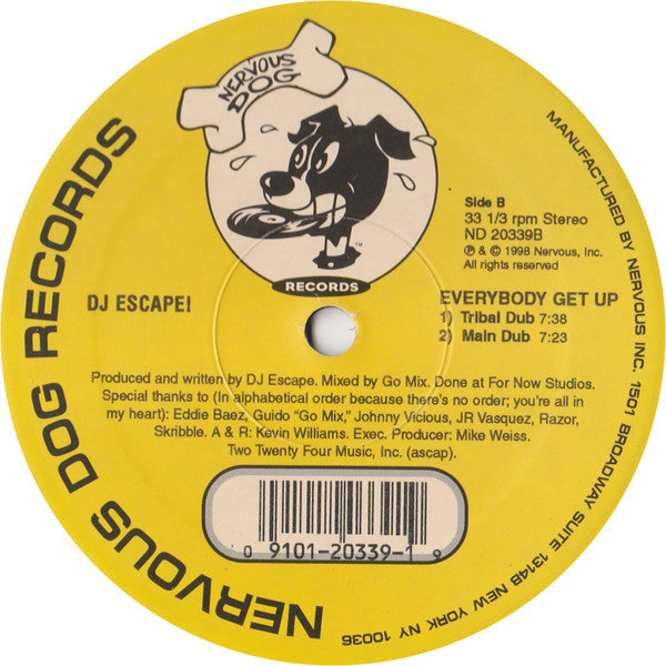 DJ Escape : Everybody Get Up (12")