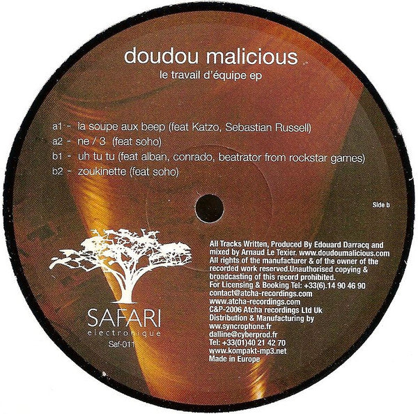 Doudou Malicious : Le Travail D'équipe EP (12", EP)