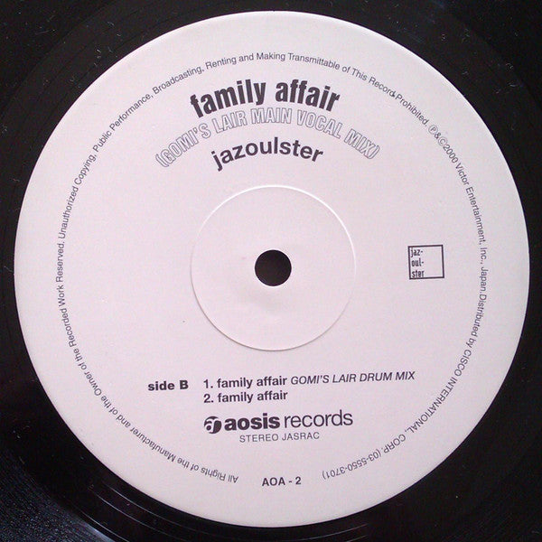 Jazoulster : Family Affair (12")