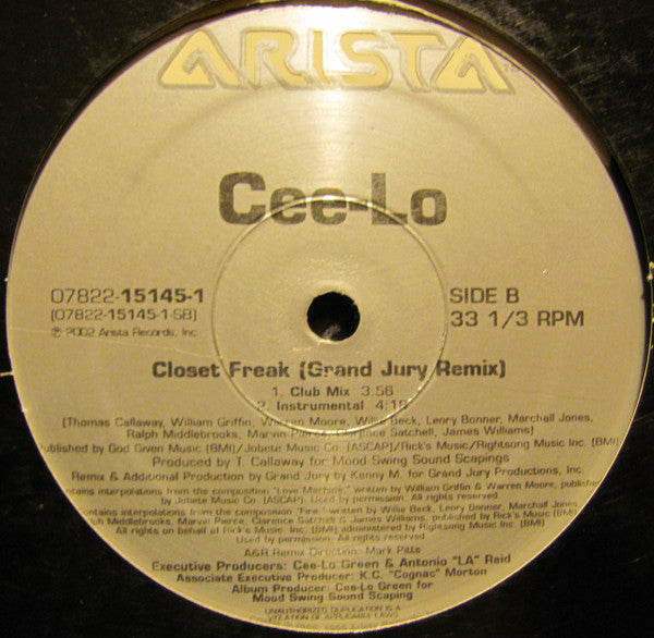 Cee-Lo : Gettin' Grown (12")