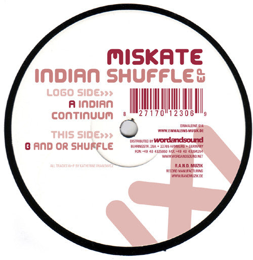 Miskate : Indian Shuffle EP (12", EP)