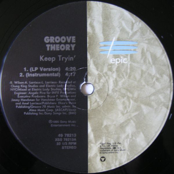 Groove Theory : Keep Tryin' (12")