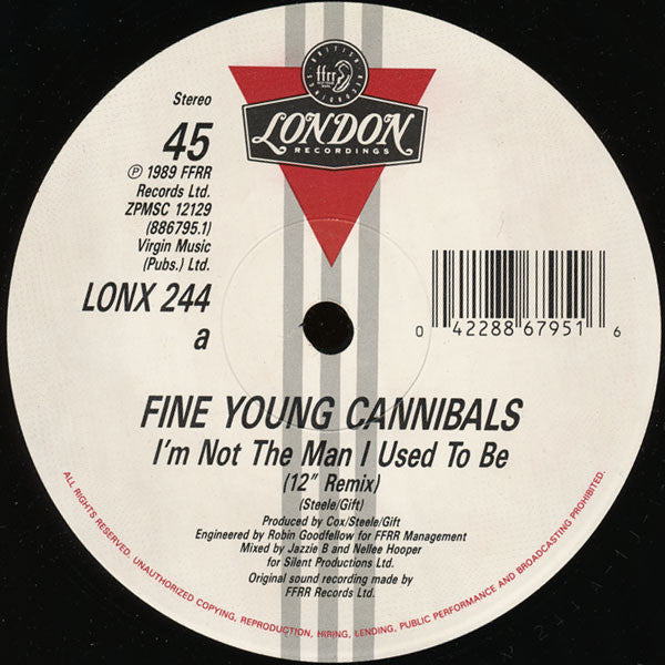 Fine Young Cannibals : I'm Not The Man I Used To Be (12")