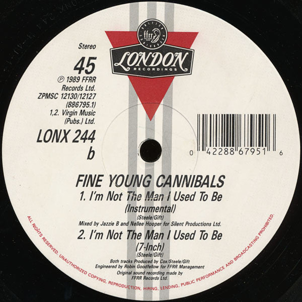 Fine Young Cannibals : I'm Not The Man I Used To Be (12")