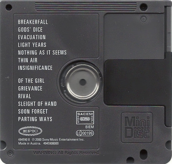 Pearl Jam : Binaural (MD, Album)