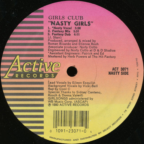 The Girls Club : Nasty Girls / How Could You Have The Heart (12", Single)