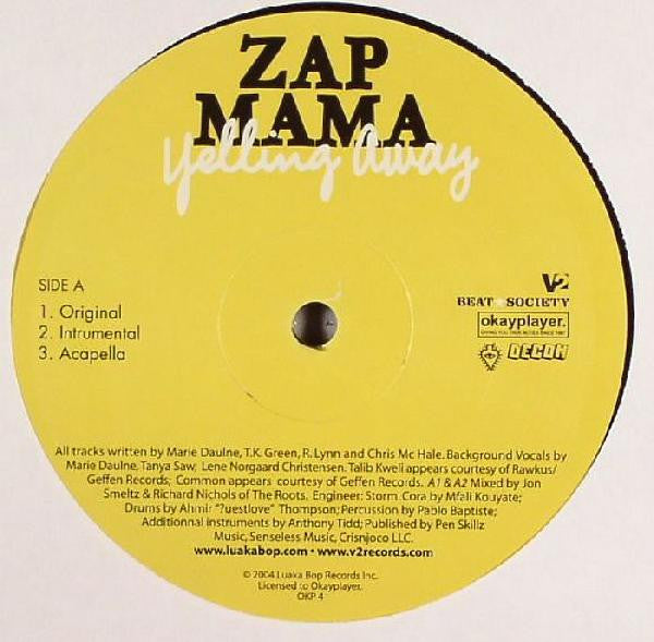 Zap Mama : Yelling Away (12")