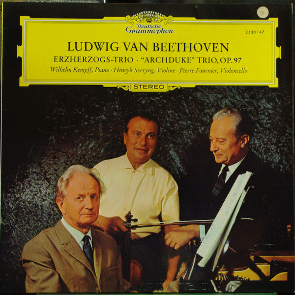 Ludwig van Beethoven, Wilhelm Kempff, Henryk Szeryng, Pierre Fournier : Erzherzogs-Trio • "Archduke" Trio, Op. 97 (LP, Album)