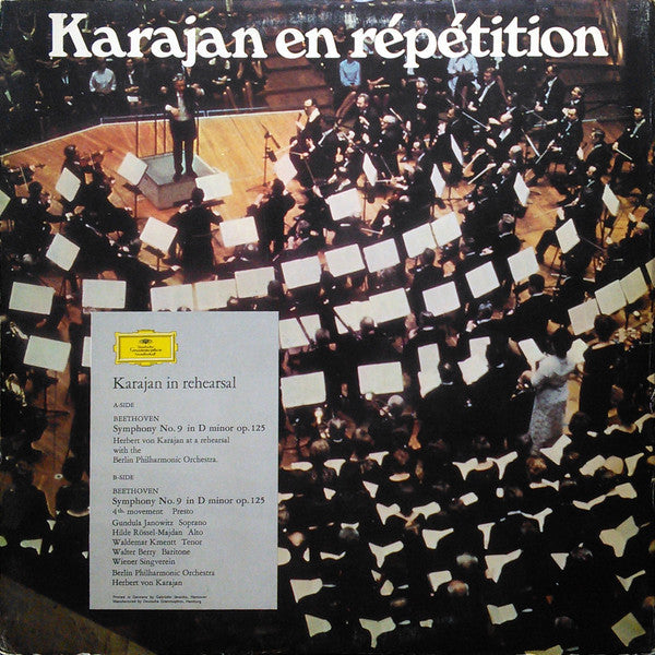 Herbert Von Karajan : Karajan In Rehearsal = Karajan En Répétition (LP)