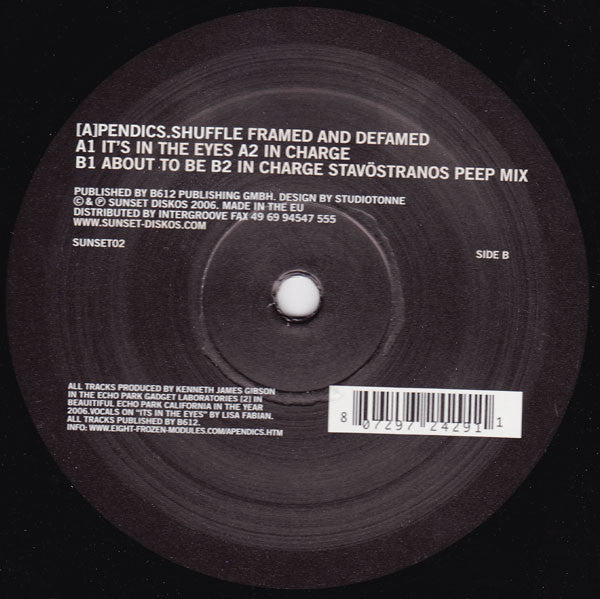 [a]pendics.shuffle : Framed And Defamed (12")