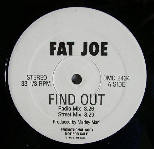 Fat Joe : Find Out (12", Promo)