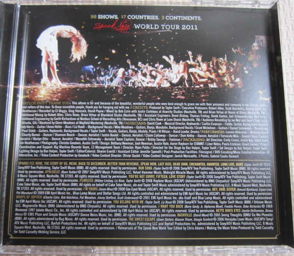 Taylor Swift : Speak Now World Tour Live CD+DVD (CD, Album + DVD-V, Multichannel, NTSC)