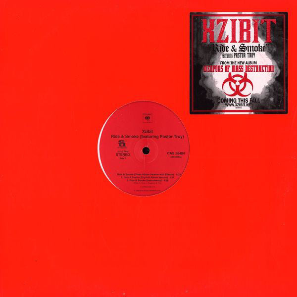 Xzibit Featuring Pastor Troy : Ride & Smoke (12")