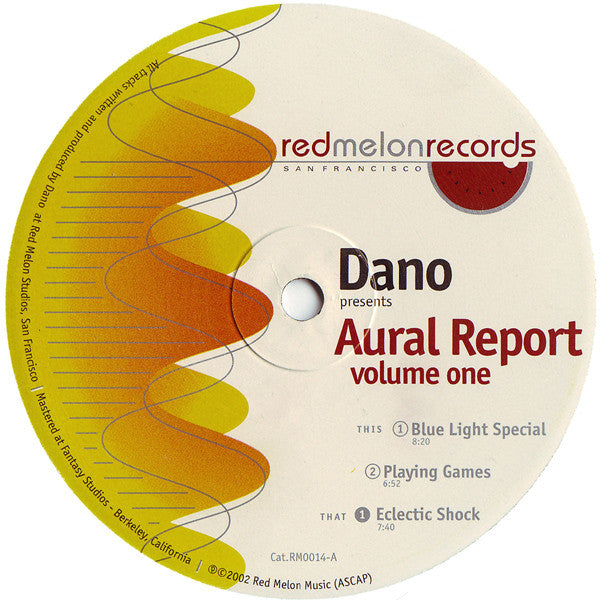 Dano : Aural Report Volume One (12")