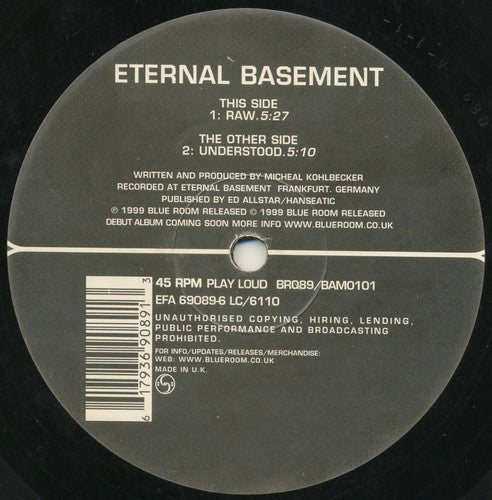 Eternal Basement : Raw / Understood (12")