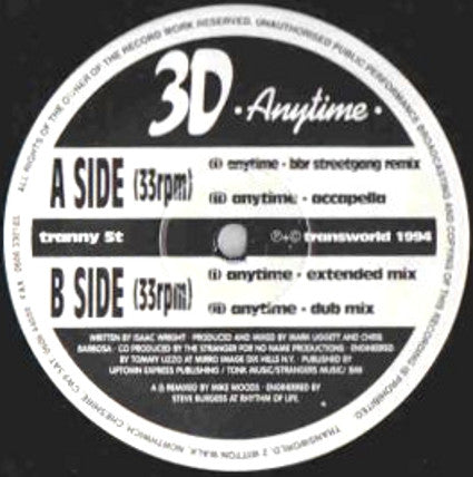 3D (10) : Anytime (12")