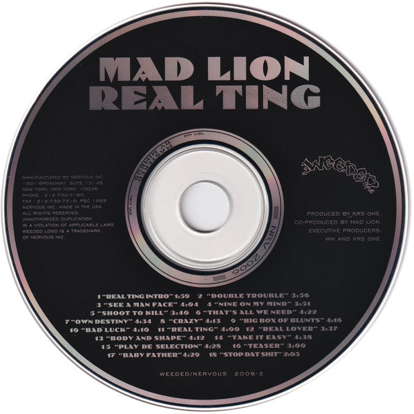 Mad Lion : Real Ting (CD, Album)