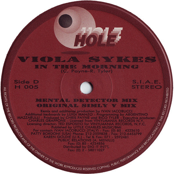 Viola Sykes : In The Morning (2x12", Ltd)