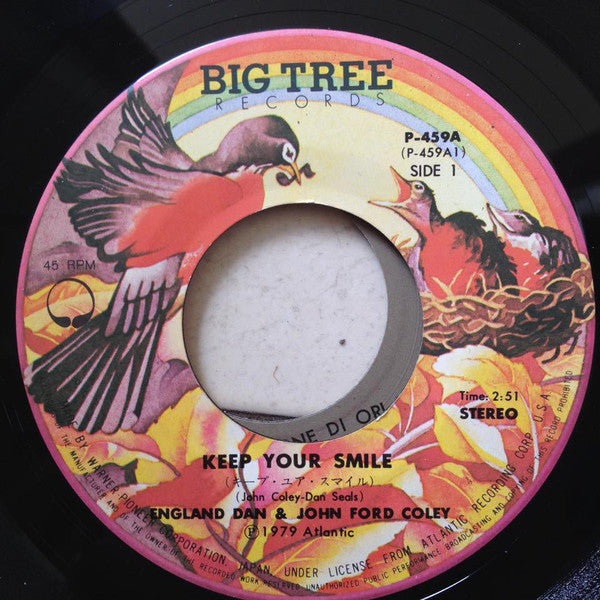 England Dan & John Ford Coley : Keep Your Smile (7", Single)