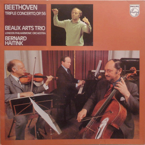 Ludwig van Beethoven - Beaux Arts Trio, The London Philharmonic Orchestra, Bernard Haitink : Triple Concerto, Op. 56 (LP)