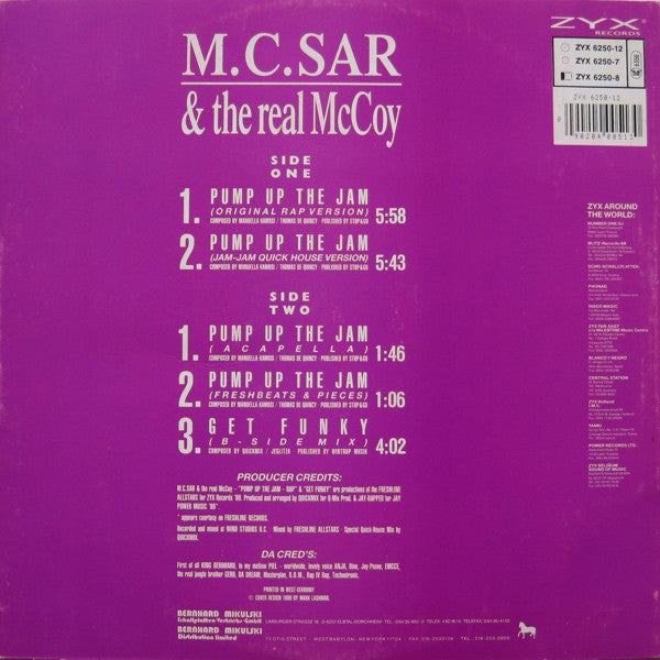 Real McCoy : Pump Up The Jam - Rap (12")