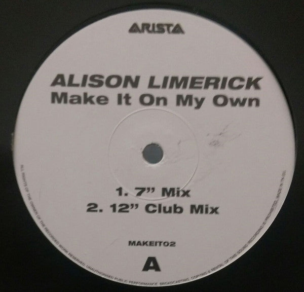 Alison Limerick : Make It On My Own (12")