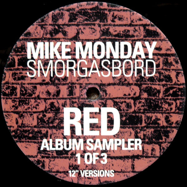 Mike Monday : Smorgasbord (Red Album Sampler 1 Of 3) (12", Smplr)