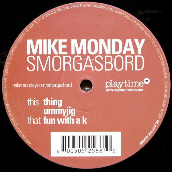 Mike Monday : Smorgasbord (Red Album Sampler 1 Of 3) (12", Smplr)