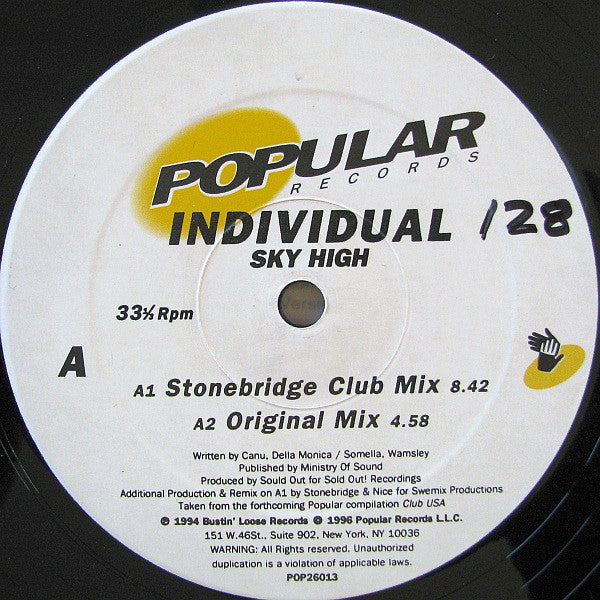 Individual : Sky High (12")