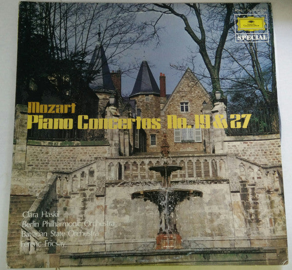 Wolfgang Amadeus Mozart - Clara Haskil / Ferenc Fricsay / Berliner Philharmoniker / Bayerisches Staatsorchester : Konzert Für Klavier Und Orchester Nr. 19 F-Dur KV 459 Und Nr. 27 B-Dur KV 595 (LP, Album, Mono)