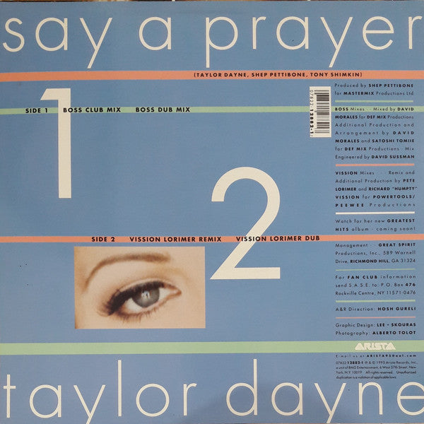 Taylor Dayne : Say A Prayer (12")