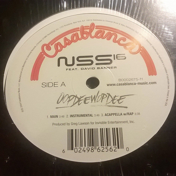 NSS16 Feat. David Banner : Oopdeewopdee (12", Single)