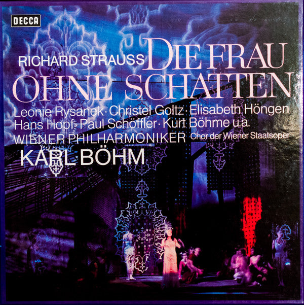 Richard Strauss - Leonie Rysanek • Christel Goltz • Elisabeth Höngen • Hans Hopf • Paul Schöffler • Kurt Böhme • Wiener Philharmoniker • Wiener Staatsopernchor, Karl Böhm : Die Frau Ohne Schatten (4xLP + Box)