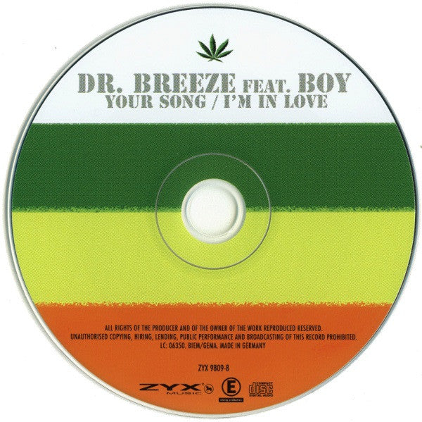 Dr Breeze Feat. Boy (12) : Your Song / I'm In Love (CD, Maxi)