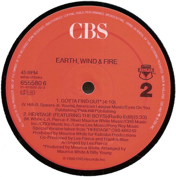 Earth, Wind & Fire : Heritage (12", Maxi)