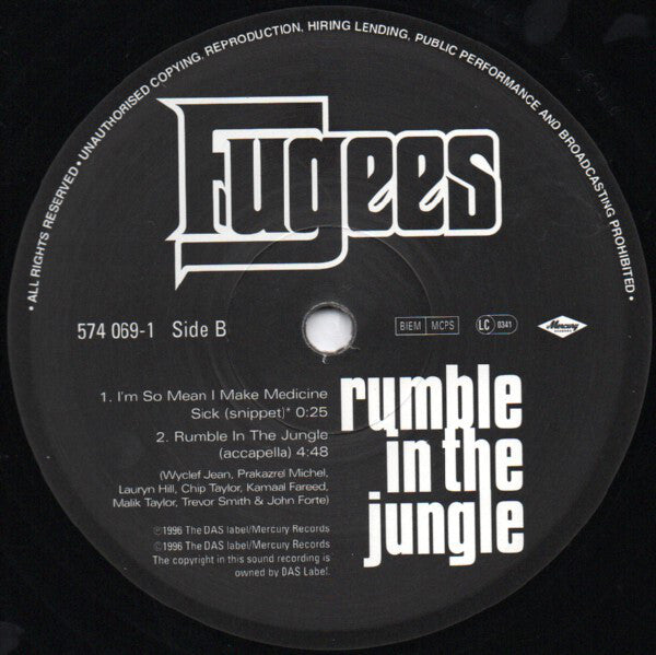 Fugees : Rumble In The Jungle (12")