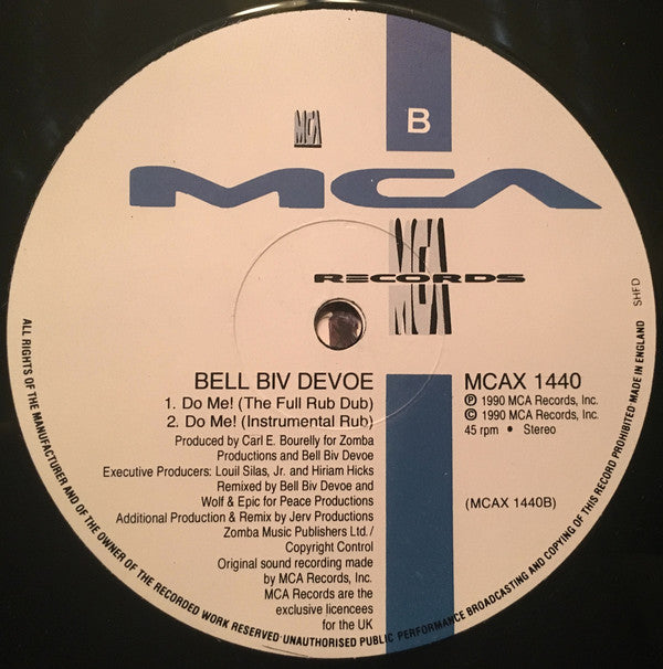 Bell Biv Devoe : Do Me! (Remix) (12")