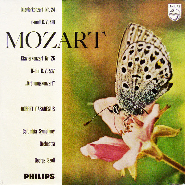 Wolfgang Amadeus Mozart, Robert Casadesus, Columbia Symphony Orchestra, George Szell : Klavierkonzert Nr. 24 C-moll K.V. 491 / Klavierkonzert Nr. 26 D-dur K.V. 537 „Krönungskonzert“ (LP, Mono, RE)