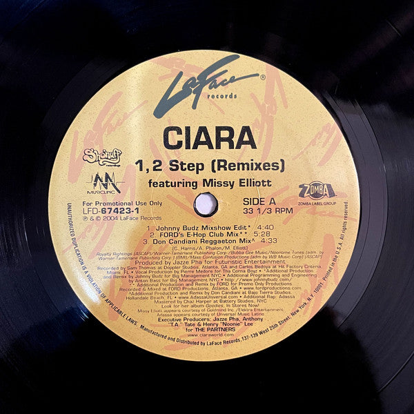 Ciara (2) : 1,2 Step (Remixes) (12", Promo)