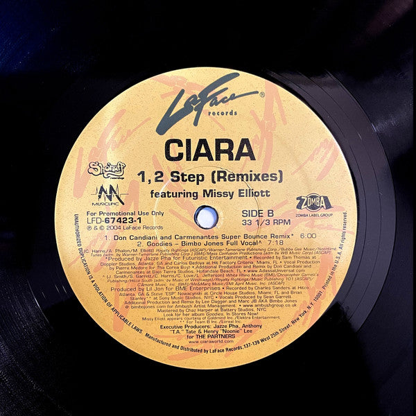 Ciara (2) : 1,2 Step (Remixes) (12", Promo)