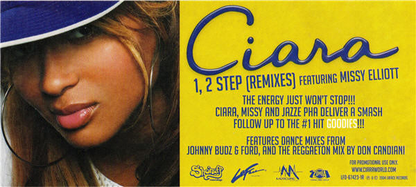 Ciara (2) : 1,2 Step (Remixes) (12", Promo)