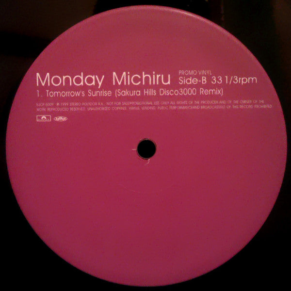 Monday Michiru : Tomorrow's Sunrise (12", Promo)