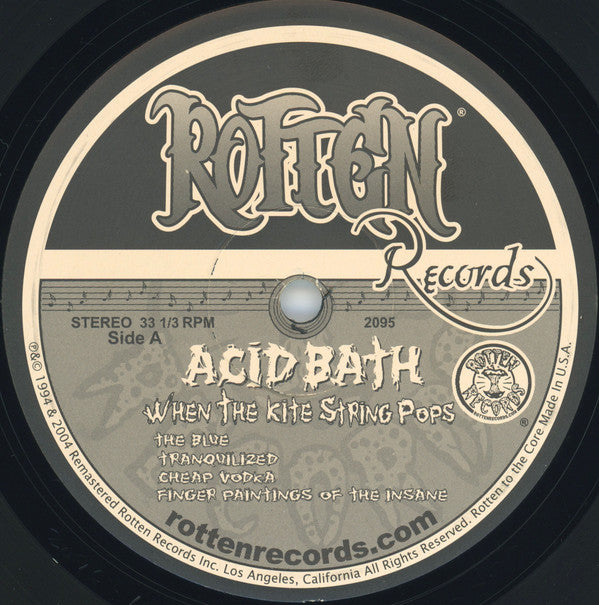 Acid Bath : When The Kite String Pops (2xLP, Album, RE, RM)