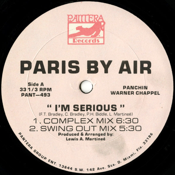 Paris By Air : I'm Serious (12")