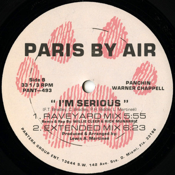 Paris By Air : I'm Serious (12")