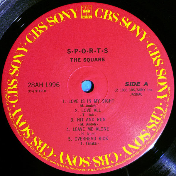 T-Square : S･P･O･R･T･S (LP, Album)