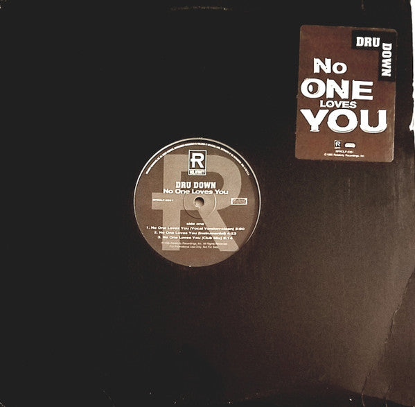 Dru Down : No One Loves You (12", Promo)